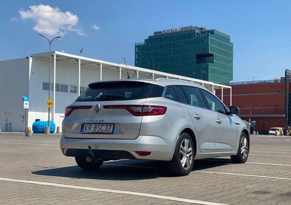 Renault Megane cena 49999 przebieg: 109000, rok produkcji 2018 z Kraków małe 92